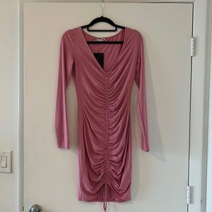 Pink long sleeve dress